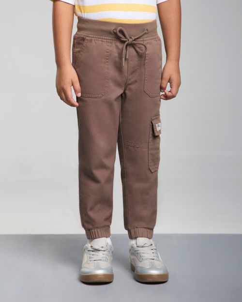 Jogger Niño Jean Marron Claro