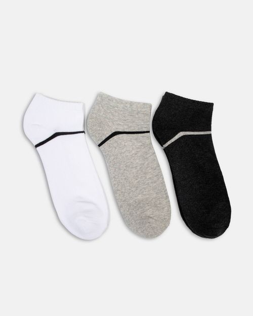 Calcetines Pack X3 Hombre Franco D7 Coco/Gris/Negro