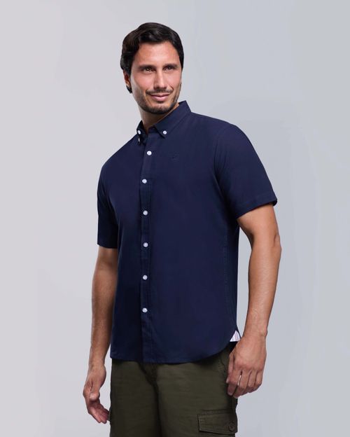 Camisa Hombre Connor Azul Oxford