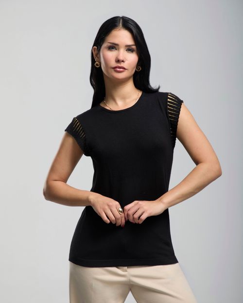 Polo Mujer Venus Negro New