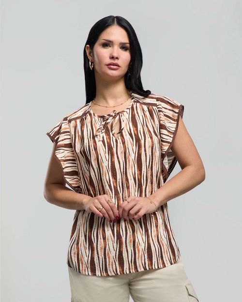 Blusa Mujer Vale Marron