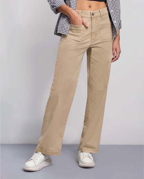 Pantalon Mujer Samul Beige Latte