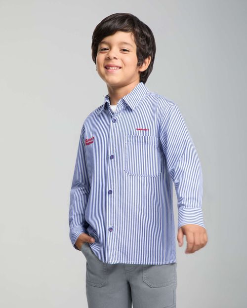Camisa Niño Jhosef Azul Marino