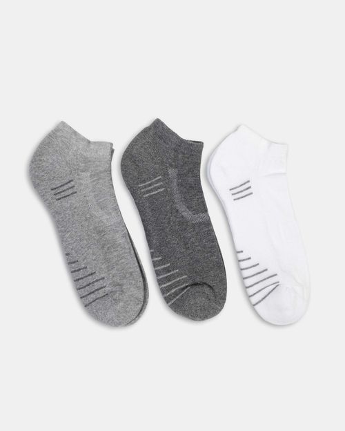 Calcetines Pack x3 Hombre Marcos Acero/Plomo/Negro