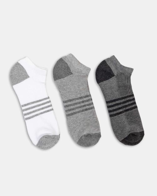 Calcetines Pack x3 Hombre Melange Oscuro/Negro/Melange