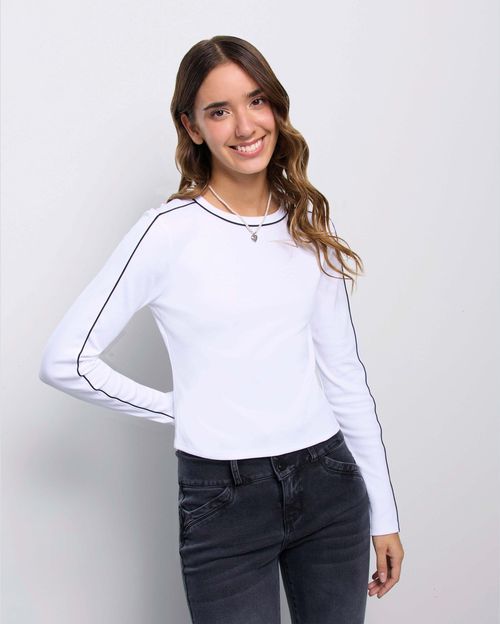 Polo Mujer Caro Blanco Optico