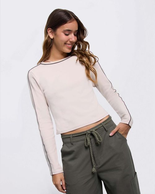 Polo Mujer Caro Crema Ivory