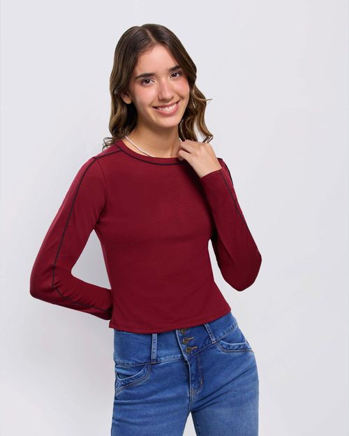 Polo Mujer Caro Rojo Garnet