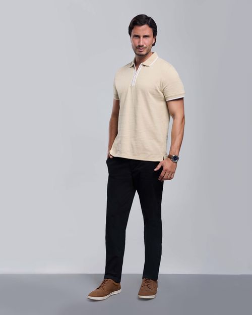 Polo Cuello Camisa Hombre Josh Beige Arena