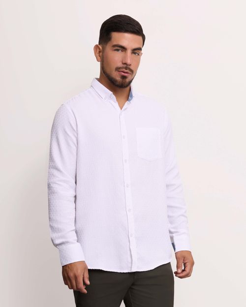 Camisa Hombre Piedro Blanco Optico
