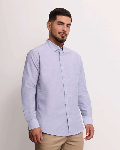 Camisa Hombre Piedro Acero Oscuro