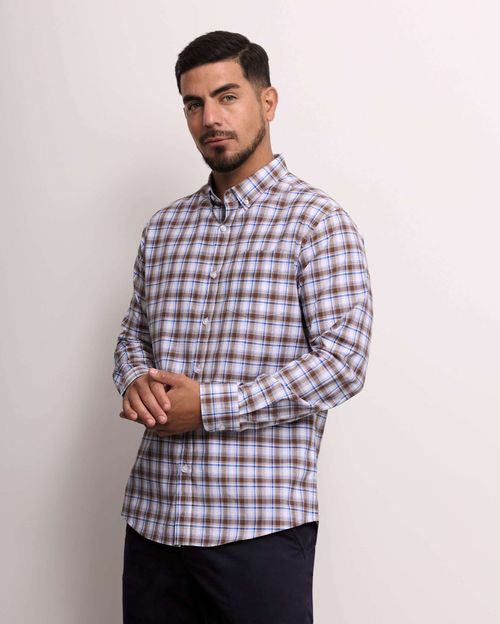 Camisa Hombre Piedro Marrón Claro