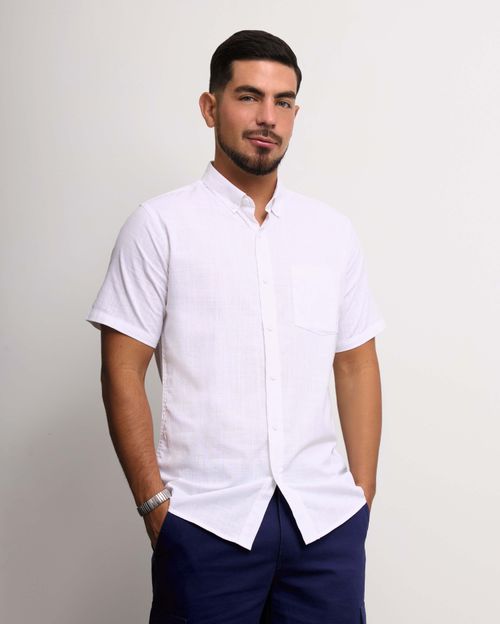 Camisa Hombre Alpine Blanco Optico