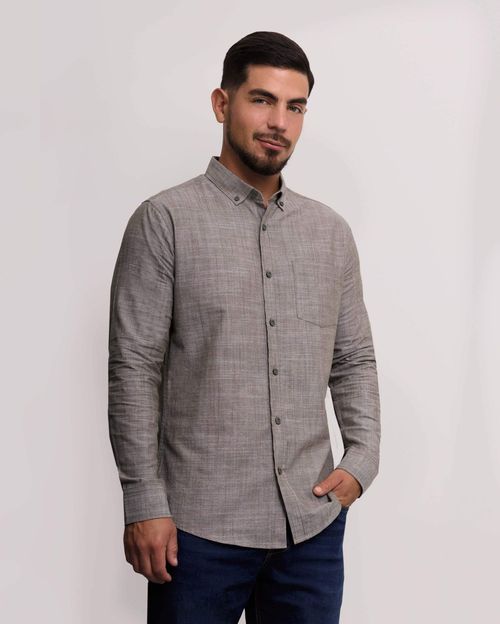 Camisa Hombre Paolo Verde Bronze