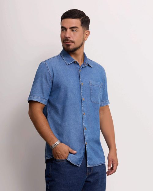 Camisa Hombre Carlos Medium Wash