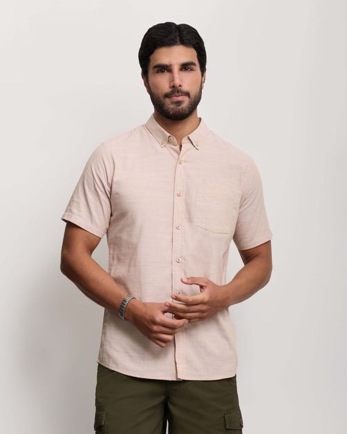 Camisa Hombre Alpine Beige Crema