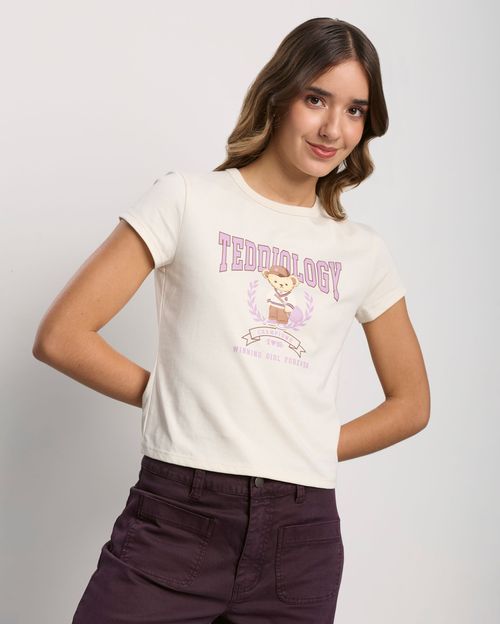 Polo Mujer Haru Crema Pastel