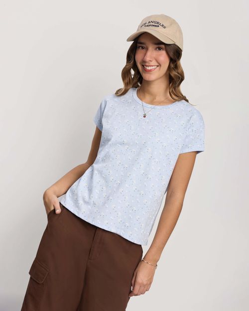 Polo Mujer Main Celeste Agua
