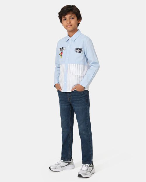 Camisa Niño Eric Celeste Agua