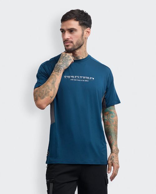 Polo Hombre Fit Turquesa