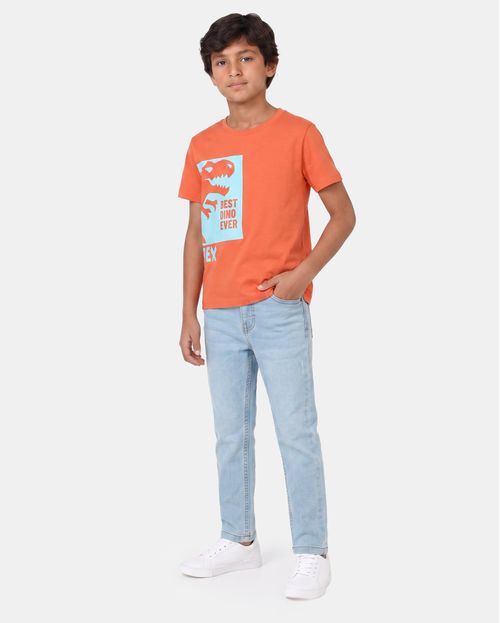 Polo Niño Eros Naranja Rust
