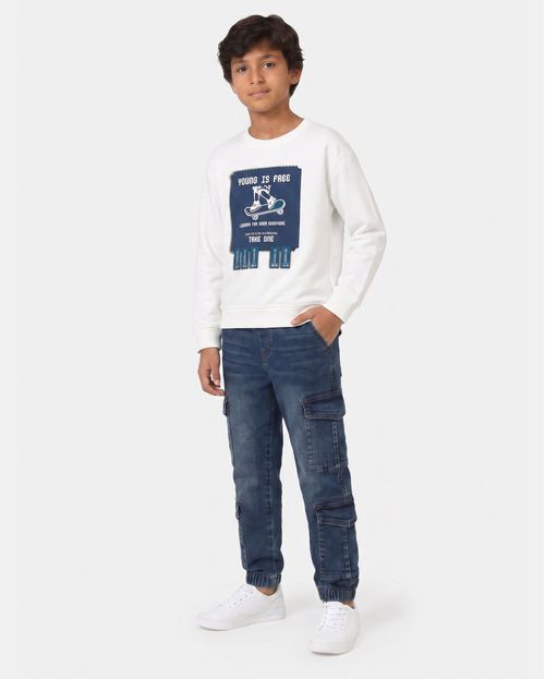 Polera Niño Abel Blanco