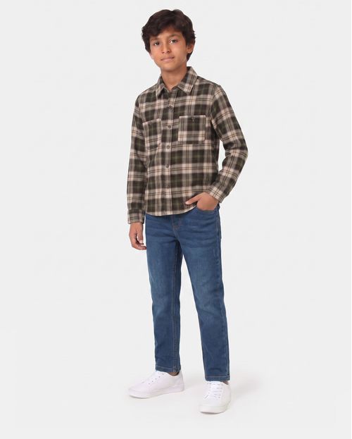 Camisa Niño Adrian Verde Safari