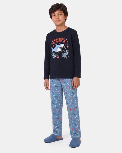 Pijama Set 2 Piezas Niño Camilo Azul