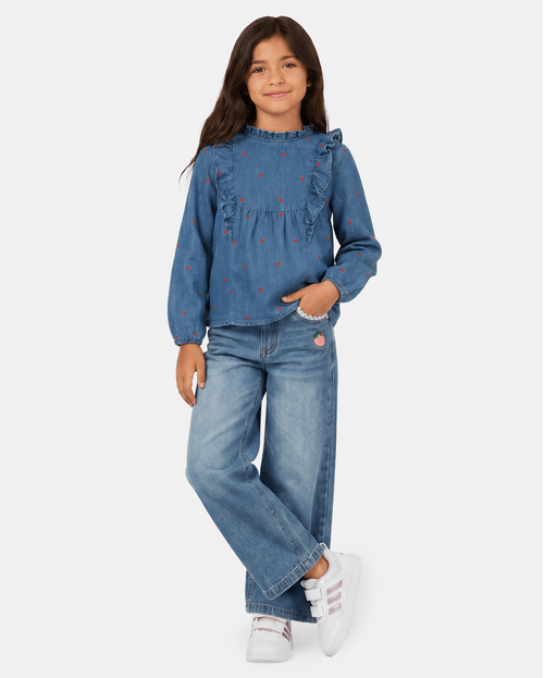 Blusa Niña Erin Medium Wash