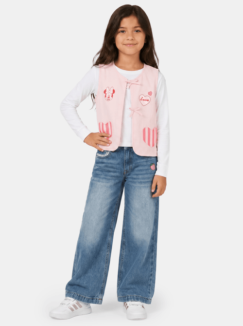 Chaleco Niña Cori Rosado Agua