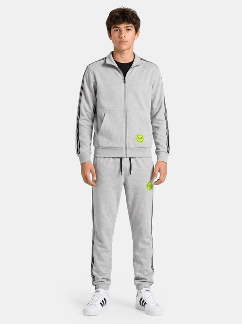 Polera Jovencito Leo Gris Melange