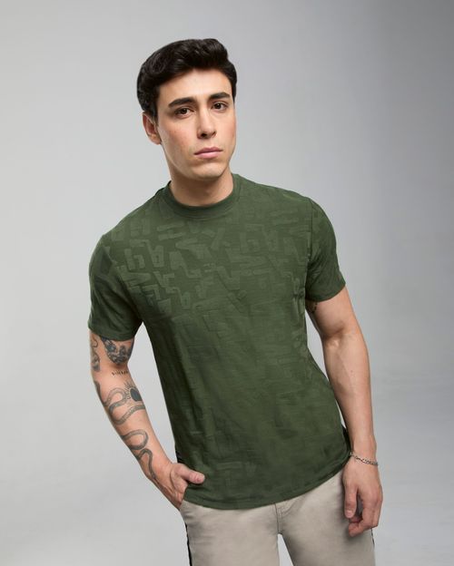 Polo Hombre Burn Verde Militar