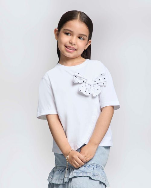 Polo Niña Alina Blanco