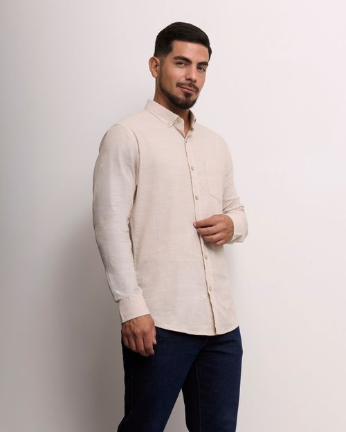 Camisa Hombre Paolo Beige Arena