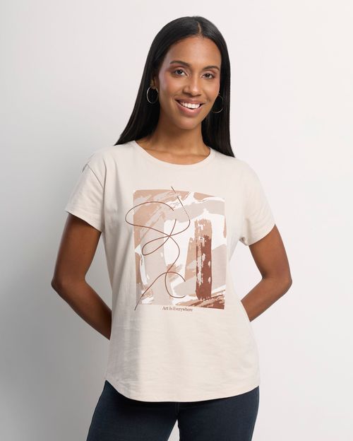 Polo Mujer Niza Beige Arena