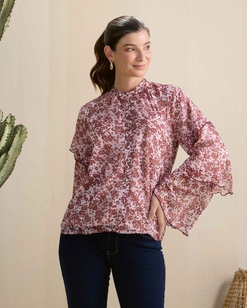 Blusa Mujer Aries Marron Chocolate