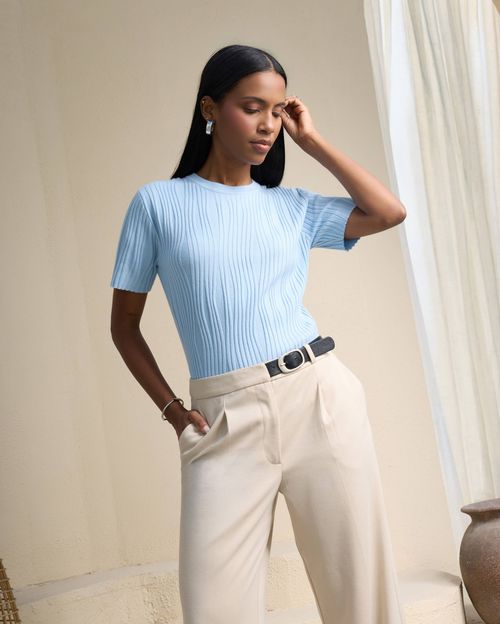 Polo Mujer Tara Celeste
