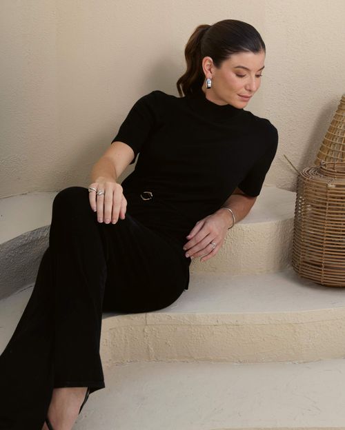 Polo Mujer Nova Negro New