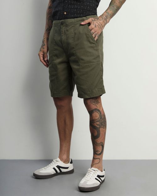 Bermuda Hombre Roky Verde Vintage