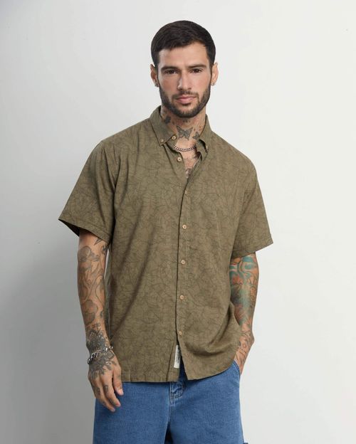 Camisa Hombre Tulum Verde Olive