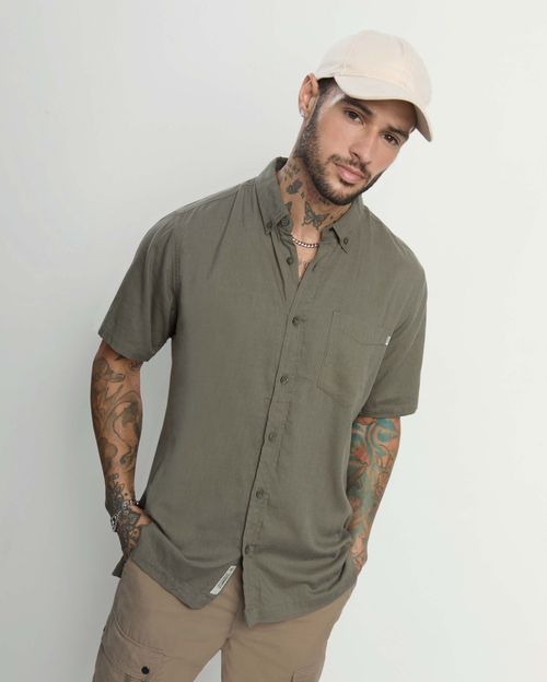Camisa Hombre Tais Verde Dusty