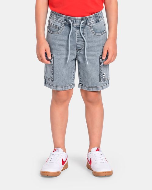 Bermuda Denim Niño Olio Acid Wash