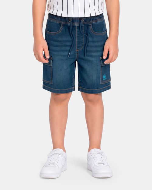 Bermuda Denim Niño Olio Blue Wash