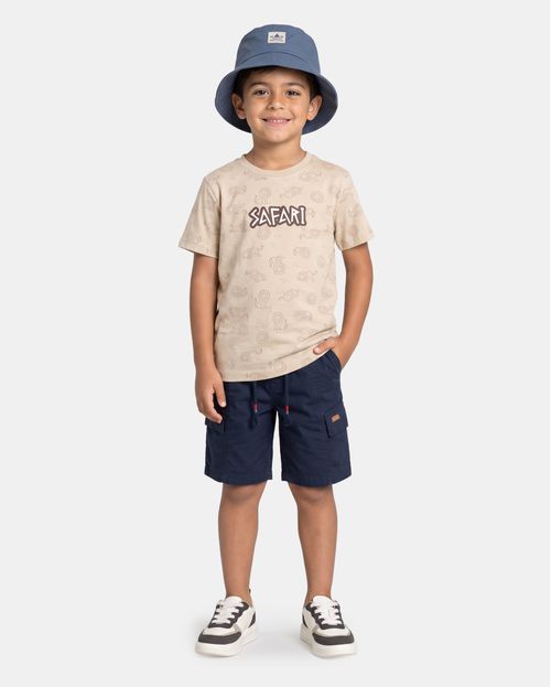 Polo Niño Eros Beige Crema