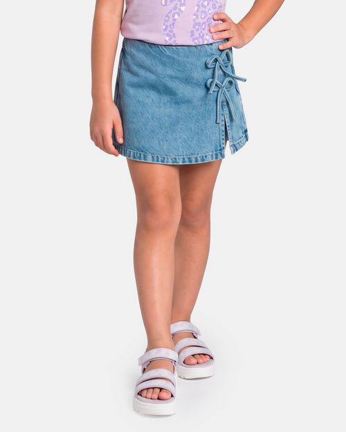 Falda Niña Lady Light Wash