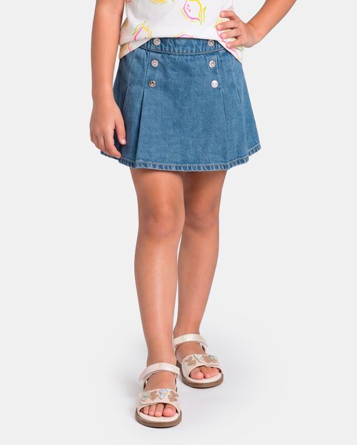 Falda Niña Adison Medium Wash