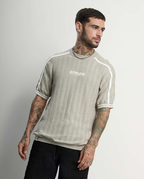 Polo Hombre Leo Gris Nieva