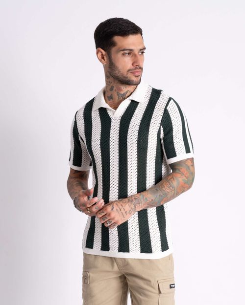 Polo Cuello Camisa Hombre Beto Verde Forestal