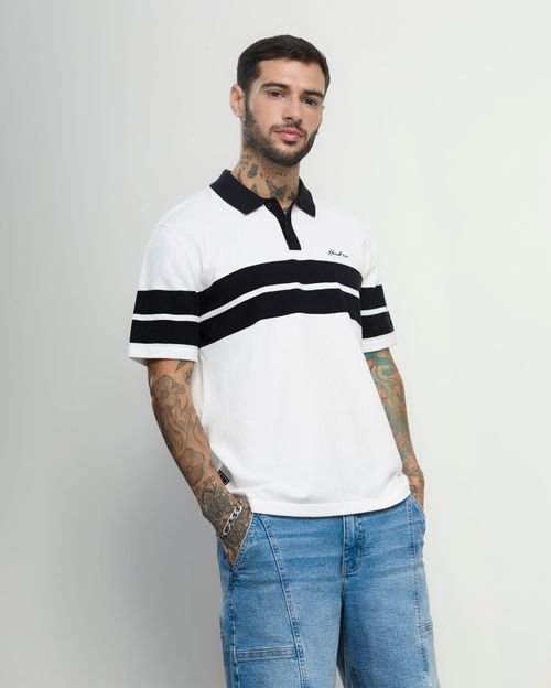 Polo Cuello Camisa Hombre Duncan Blanco Optico