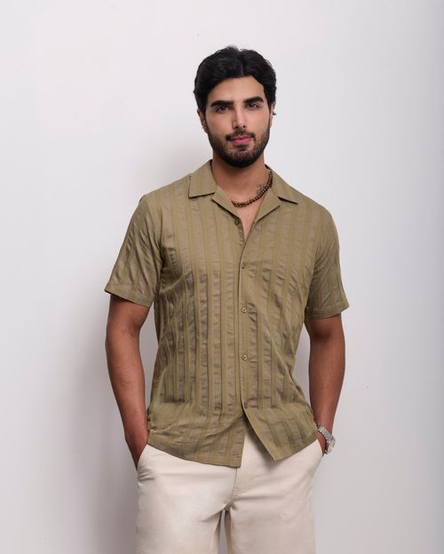 Camisa Hombre Cedric Verde Safari